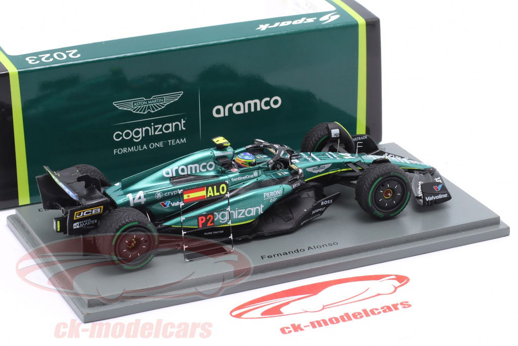 Spark 1:43 Fernando Alonso Aston Martin AMR23 #14 2nd Dutch
