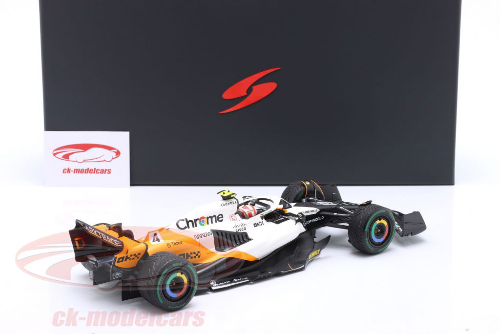 Spark 1:18 Lando Norris McLaren MCL60 #4 9th Monaco GP