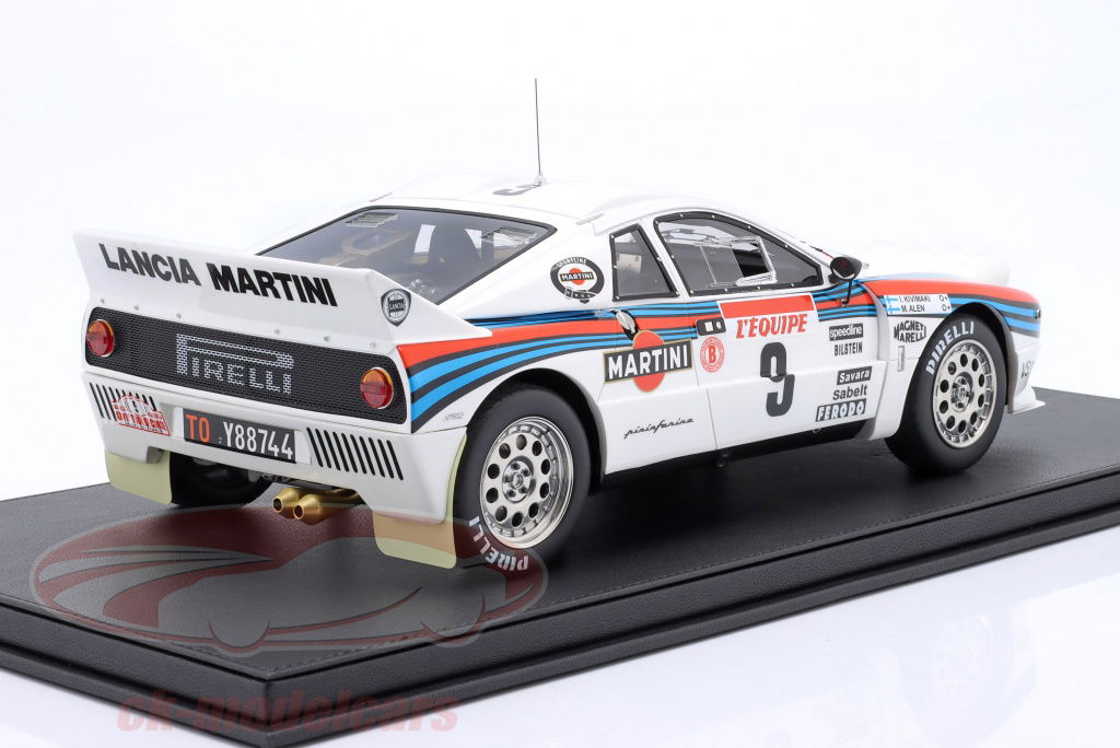 T09-C03 WRC公認 1/24 Lancia Rally 037 Alen-Kivimaki Tour de Corse 1983 ランチア ツール・ド・コルス TopMarques 1:18 Lancia Rally 037 #9 优胜者Rallye Tour de
