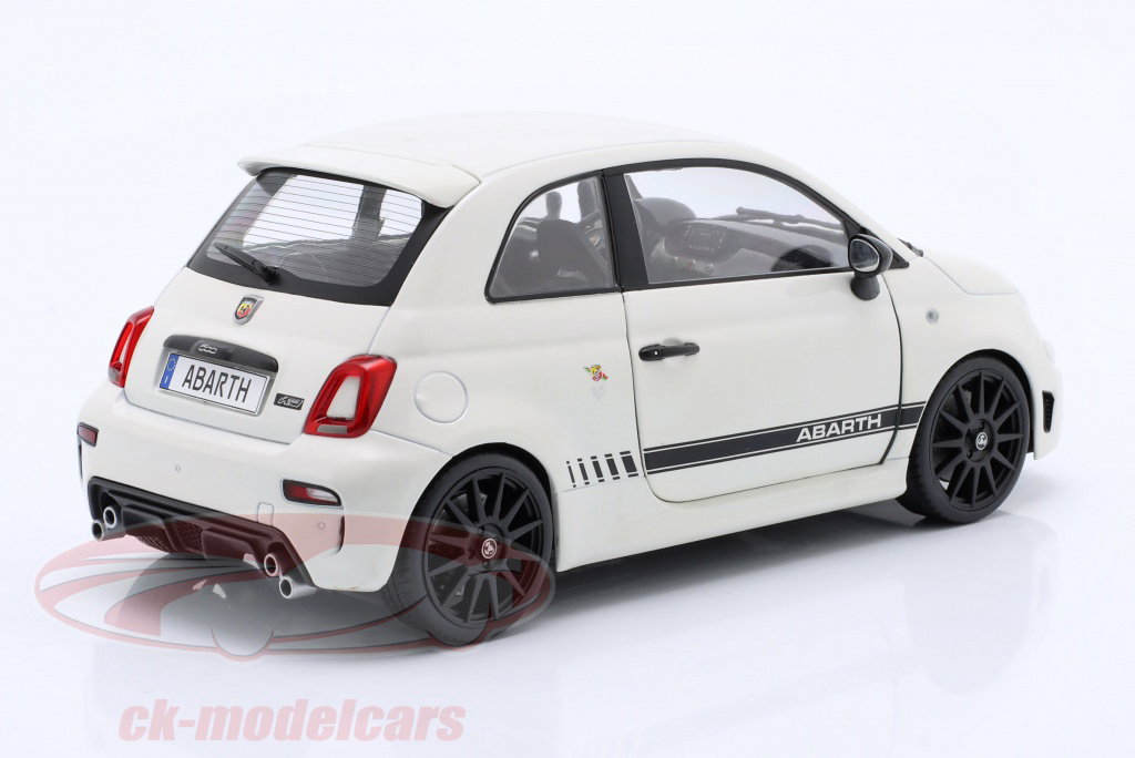 Fiat 500 Abarth F595 Blanche Miniature Solido 1:18 – Véhicule 2022 – Occasion