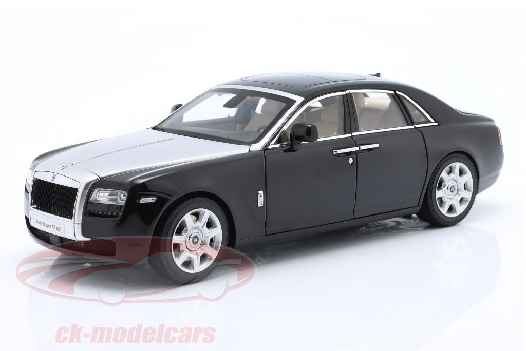 kyosho-1-18-rolls-royce-ghost-annee-de-construction-2011-noir-argent-08802bks2/
