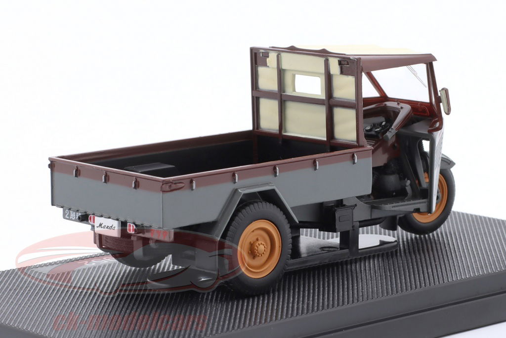 エブロ 1/43 マツダ CTL/1200 1952 グレー/ブラウン 完成品 wyw801m マツダ エブロ 1/43 CTL/1200 1952 【幌有】 グレー/ブラウン
