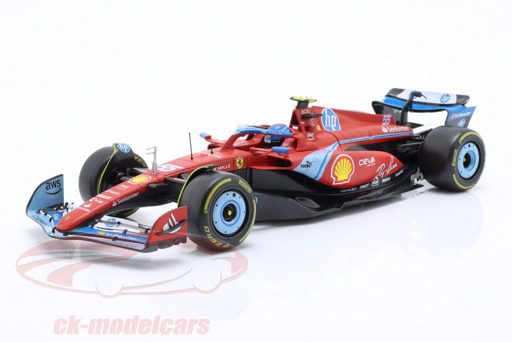 Bburago 1:18 Carlos Sainz jr. Ferrari SF-24 #55 第五名迈阿密