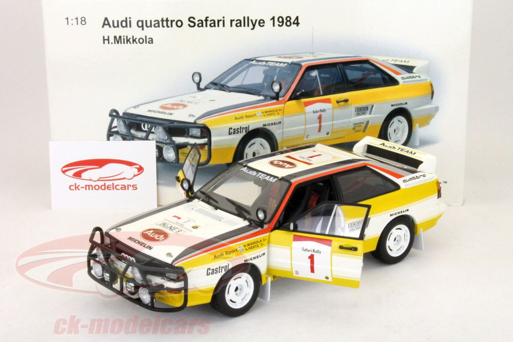 AUTOart 1:18 Audi quattro #1 Safari Rally 1984 Mikkola