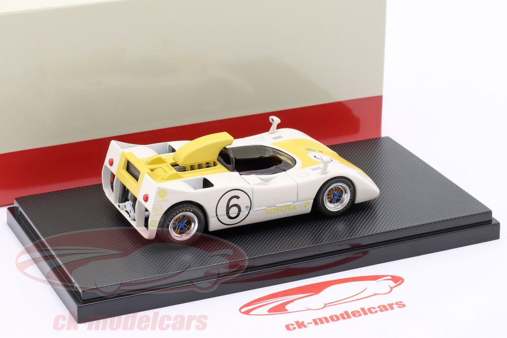 【美品】1/43 エブロ ニッサン 1969 予選pole / 決勝2nd Ebbro 1:43 Toyota 7 #6 日本GP 1969 Kanie, Misaki 44721 模型