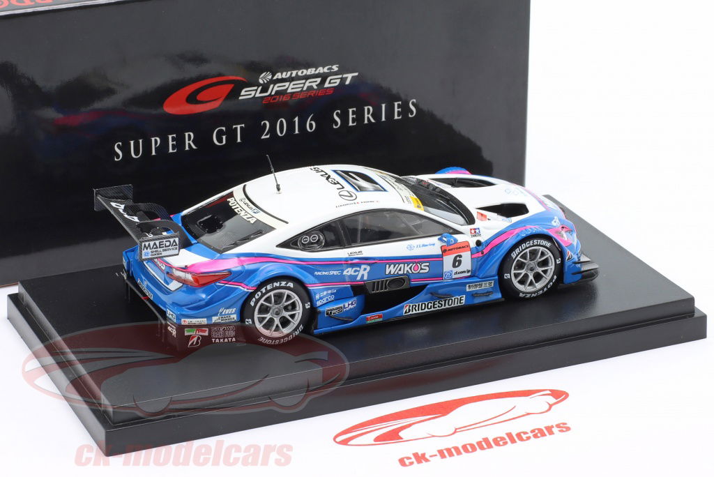 Ebbro 1:43 Lexus RC F GT500 #6 2nd JGTC 2016 Oshima