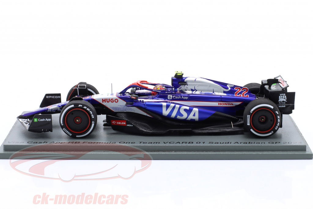 Spark 1:43 Yuki Tsunoda RB VCARB 01 #22 サウジアラビア GP 式
