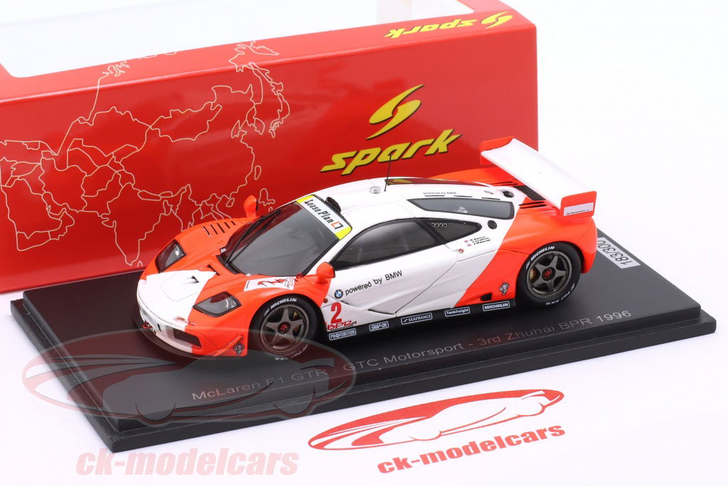 ミニカー McLaren F1 GTR 1996 BPR Zhuhai GP #6 McLaren F1 GTR 1996 BPR Zhuhai GP #6 - メルカリ