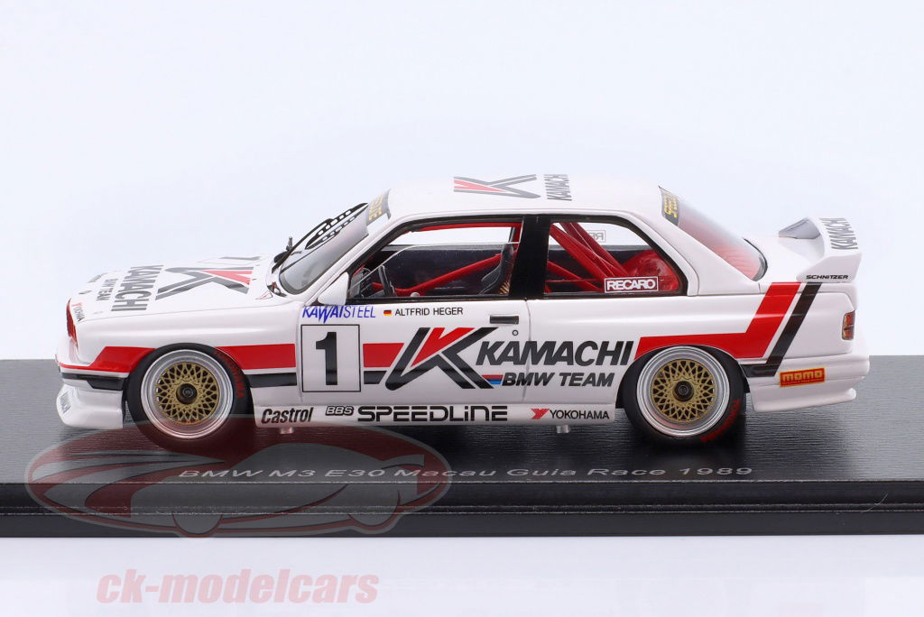 Spark 1:43 BMW M3 Evo #1 Macau Guia Race 1989 Heger SA251