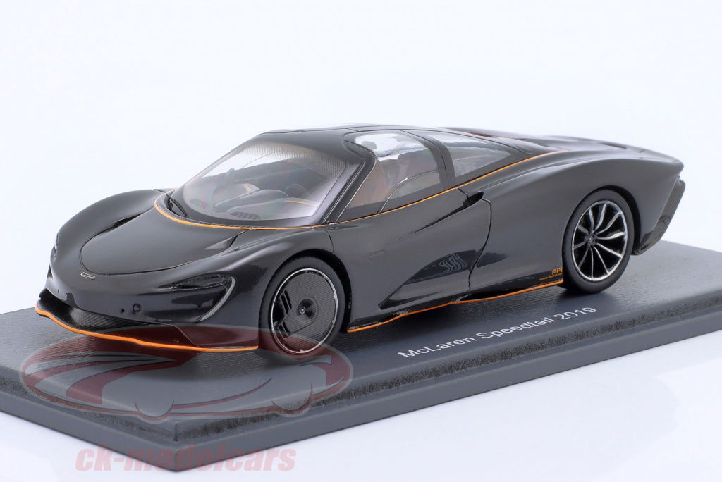 ミニカー　1/43 McLaren SpeedTail 2019 「PRO.R43シリーズ」 [450928700] Spark 1:43 McLaren Speedtail year 2019 black metallic Schuco