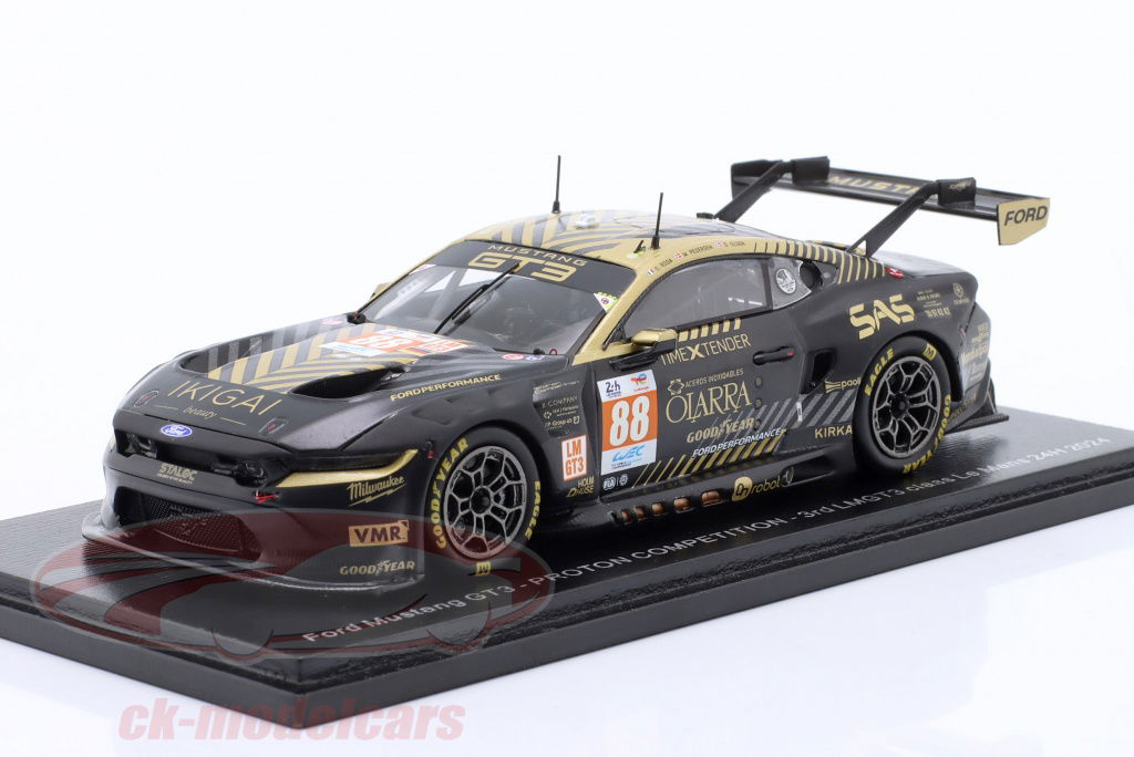 スパーク 1/43 Ford Mustang GT3 Le Mans 2024 Spark 1:43 Ford Mustang GT3 #88 3° LMGT3 24h LeMans 2024