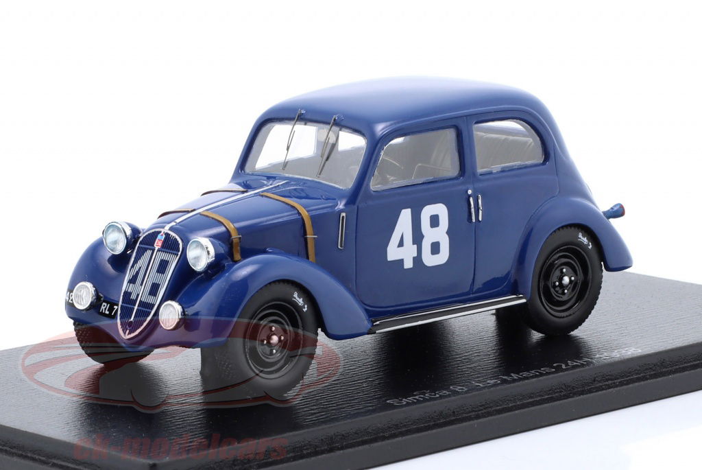 spark-1-43-simca-8-no48-11-24h-lemans-1938-camerano-klempenere-s9426/