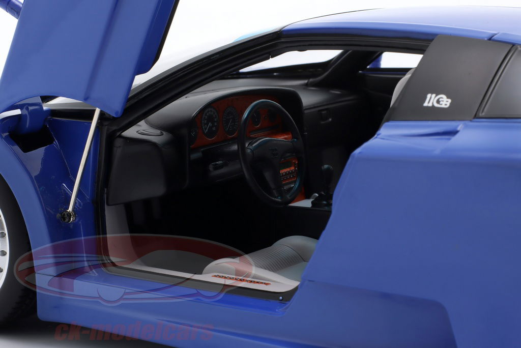 KK Scale 1/12 ブガッティ EB110 1991 (ブルー) 1991 Bugatti EB110 Blue Diecast Model Car | KK Scale