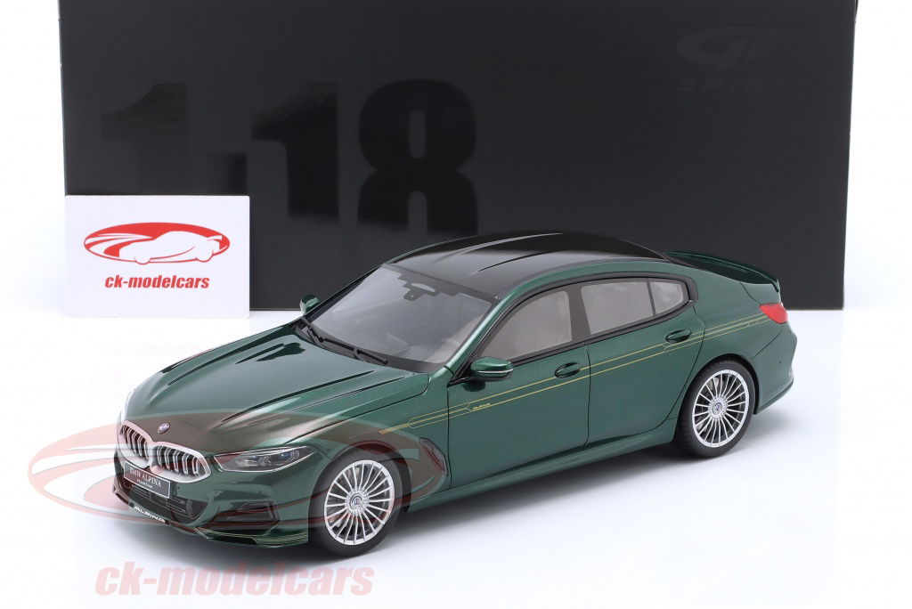 BMW ALPINA模型.プラモデル GT-SPIRIT 1:18 BMW Alpina B8 Gran Coupe year 2023 dark green