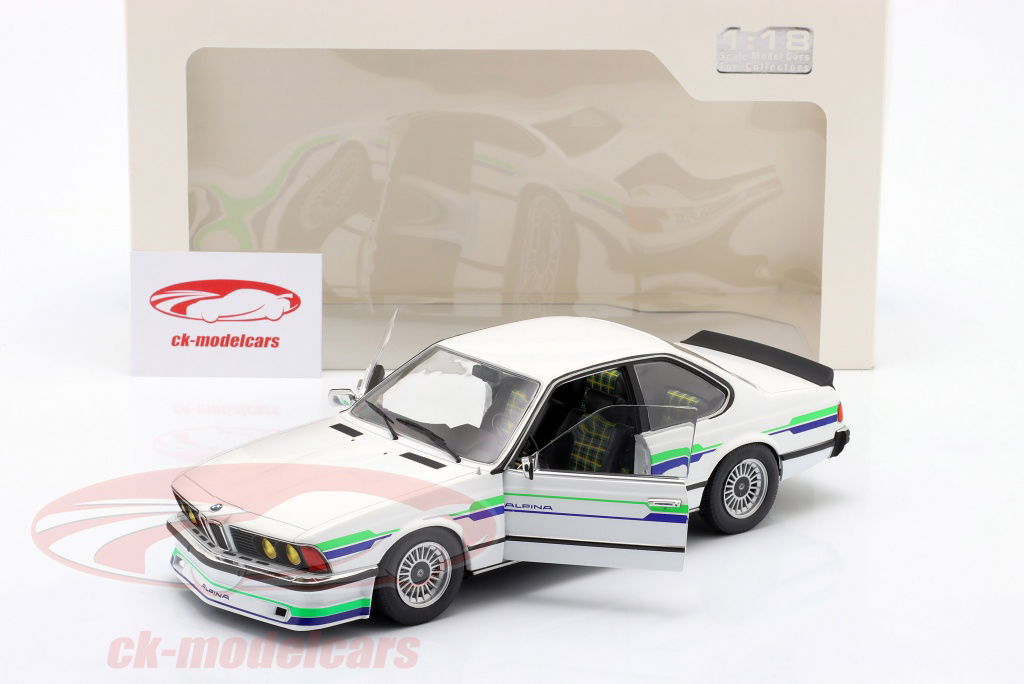 1/18 SOLIDO BMW ALPINA B7 TURBO E24 ホワイト 1984 Alpina BMW B7 Turbo (E24) White Diecast Model Car | Solido