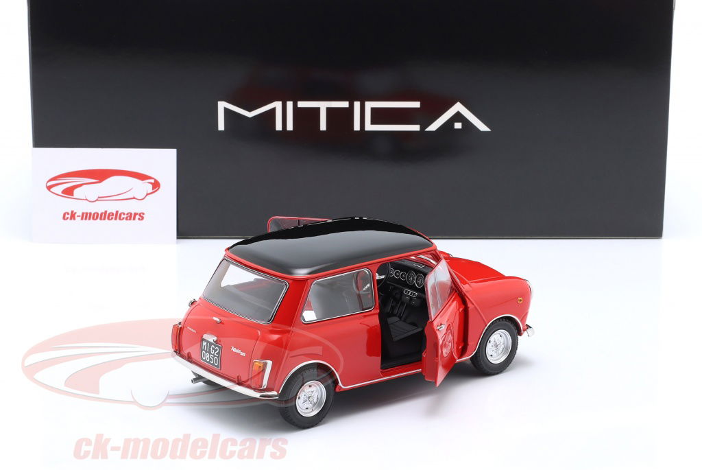 Mitica 1:18 Mini Cooper MK2 year 1968 red, black