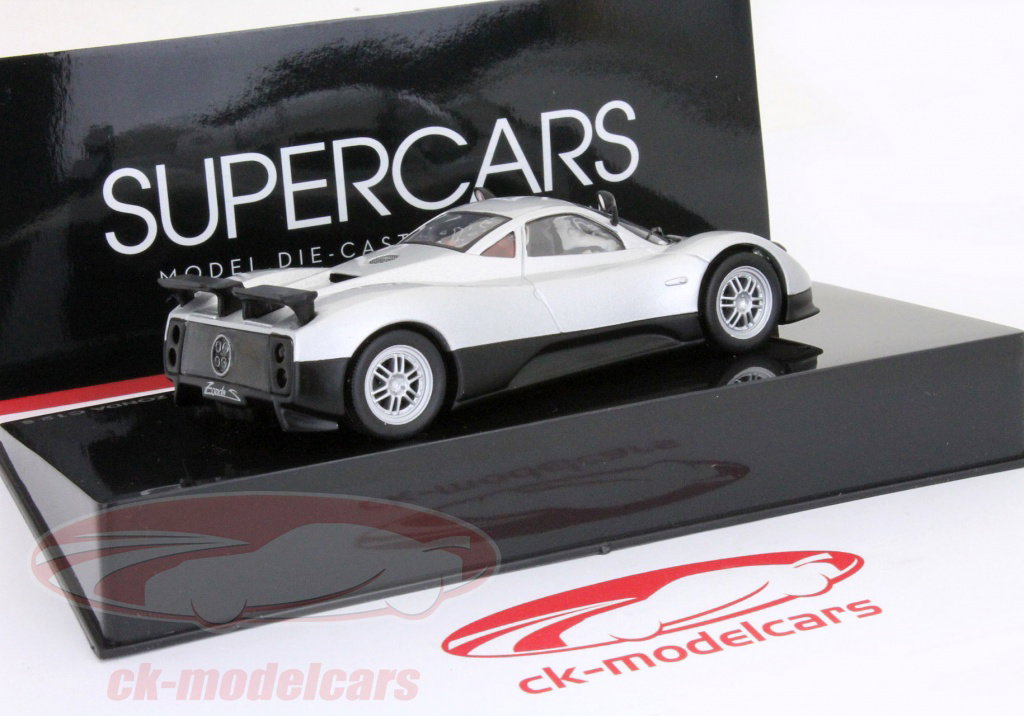 Ixo 1:43 パガーニゾンダC12 Sシルバーメタリック分モデル Altayaの