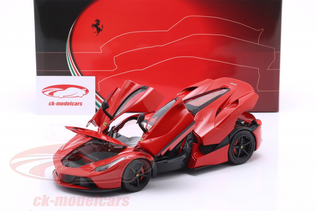 Figurine Hot Wheels Ferrari LaFerrari Rouge 1/18 - Modèle BLY52, Occasion, Collection Miniature