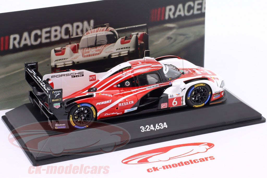 ミニカー 1/43 Spark Porsche 963 Penske LM 2023 Spark 1:43 Porsche 963 #6 4th 24h LeMans 2024 Porsche Penske