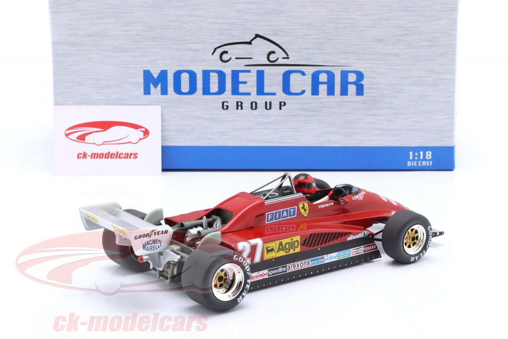 ModelCarGroup 1:18 Gilles Villeneuve Ferrari 126C2 #27
