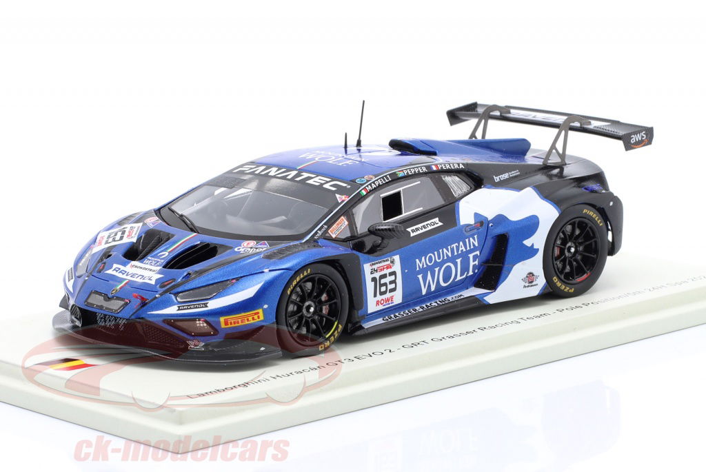 1/43 Lamborghini ウラカン GT3 Evo2 ルマン2024 Spark 1:43 Lamborghini Huracan GT3 Evo2 #163 5th 24h Spa