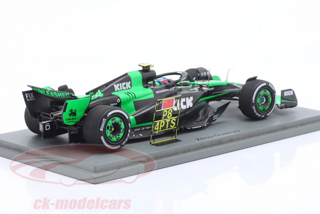 Spark 1:43 Zhou Guanyu KICK Sauber C44 #24 8th Qatar GP