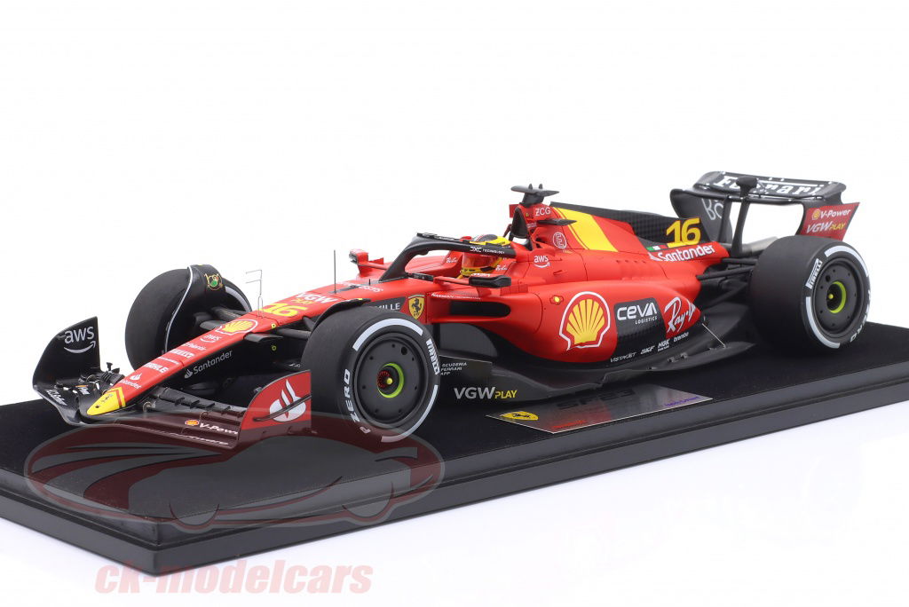 LookSmart 1:18 Charles Leclerc Ferrari SF23 #16 4th Italian