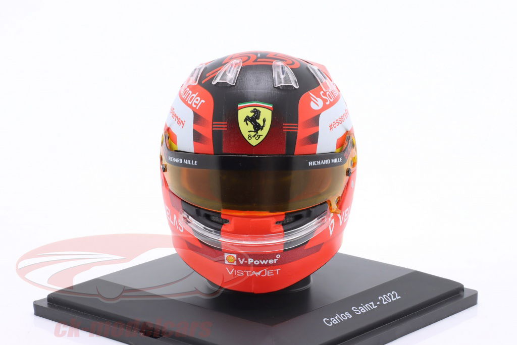 スポーツ選手 C.Sainz 2022 Ferrari F1 Used Visor Auto C.Sainz 2022 Ferrari F1 Used Visor Auto
