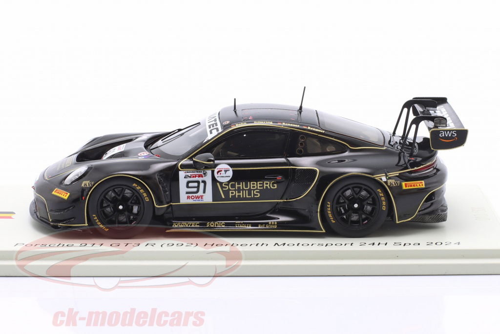 Spark 1:43 Porsche 911 (992) GT3 R #91 24h Spa 2024 Herberth