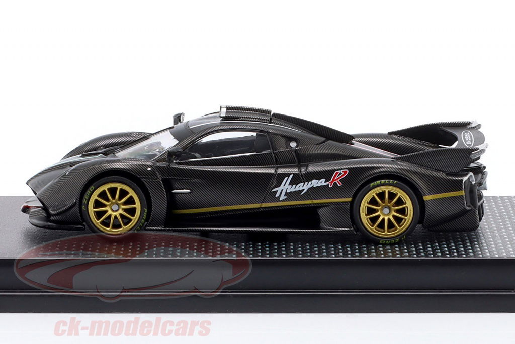 バラフォン Tarmac Works 1:64 Pagani Huayra R 建設年 2021 鈍い カーボン