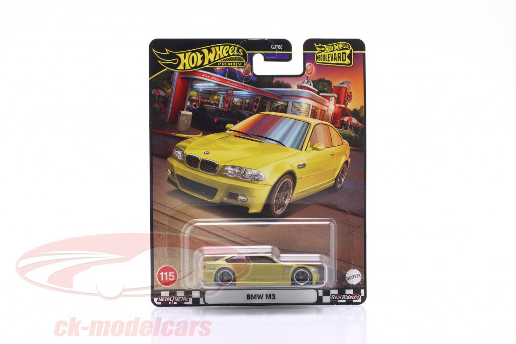 hotwheels-1-64-bmw-m3-gul-metallisk-hrt80/