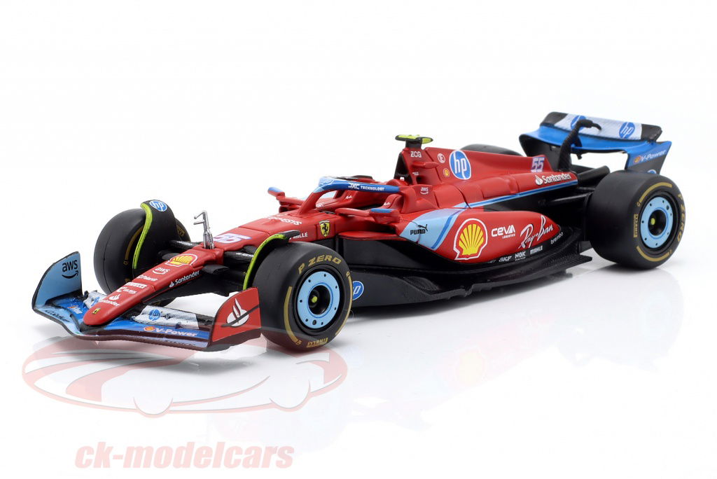 bburago-1-43-carlos-sainz-jr-ferrari-sf-24-no55-5eme-miami-gp-formule-1-2024-18-36844miami-no55/