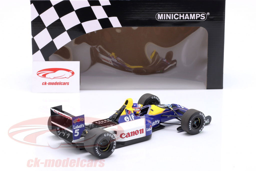 カルツォ 1/18 F1 ウィリアムズ FW14B N.マンセル 1/18 Minichamps 1992 Formula 1 Nigel Mansell Williams FW14B