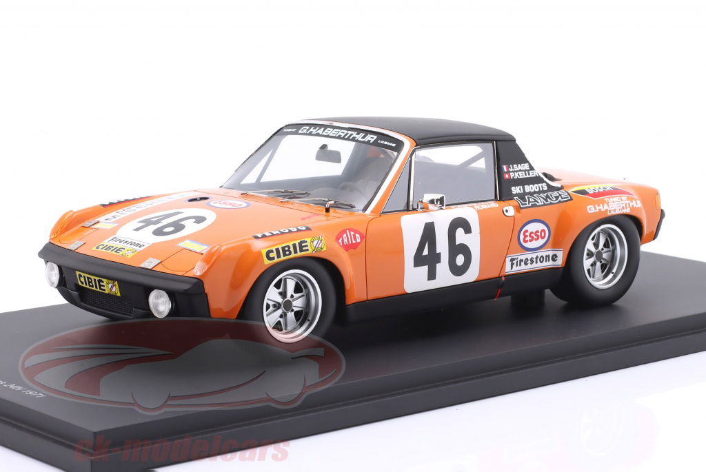 Spark 1:18 Porsche 914/6 GT #46 24h LeMans 1971 Keller, Sage