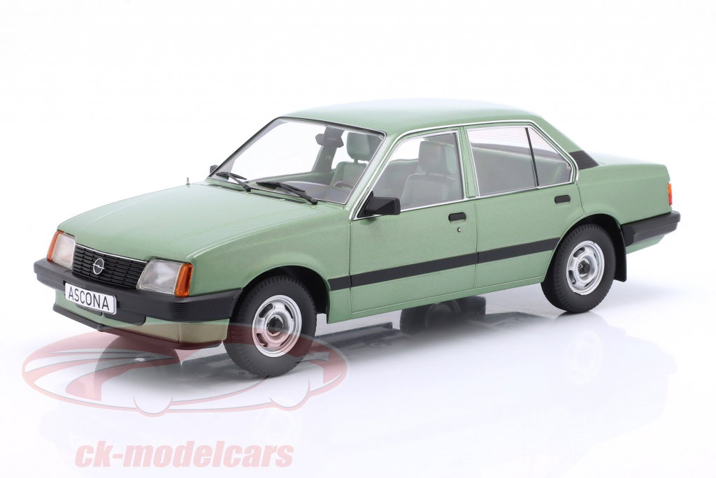 modelcargroup-1-18-opel-ascona-c-year-1981-light-green-metallic-modelcar-group-mcg18458/