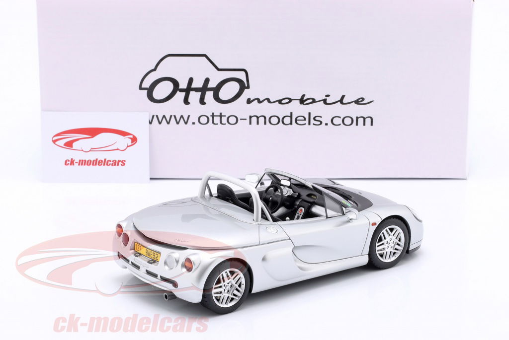 OTTO 1/18 ルノー スパイダー 1999 (シルバー) 1/18 OTTO 1999 Renault Spider (Titanium Silver) Car Model