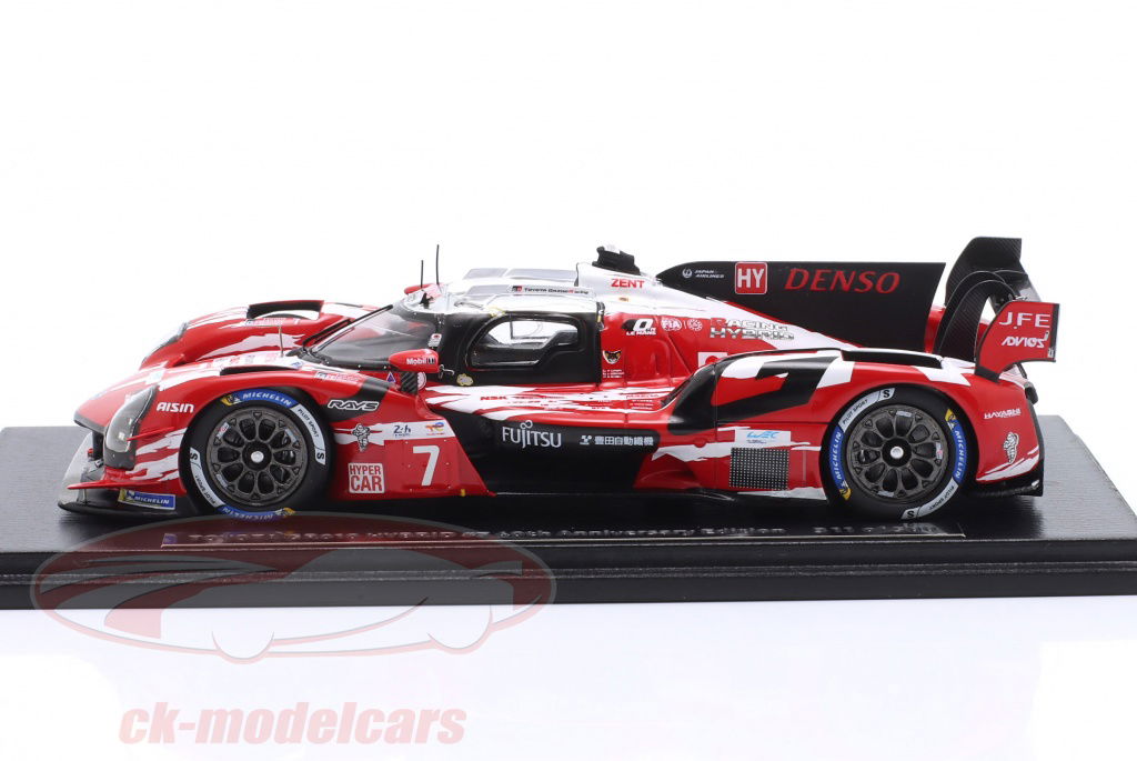 ミニカー TOYOTA GAZOO RACING GR010 HYBRID #7 2025 Spark 1:43 Toyota GR010 Hybrid #7 40th Anniversary Edition