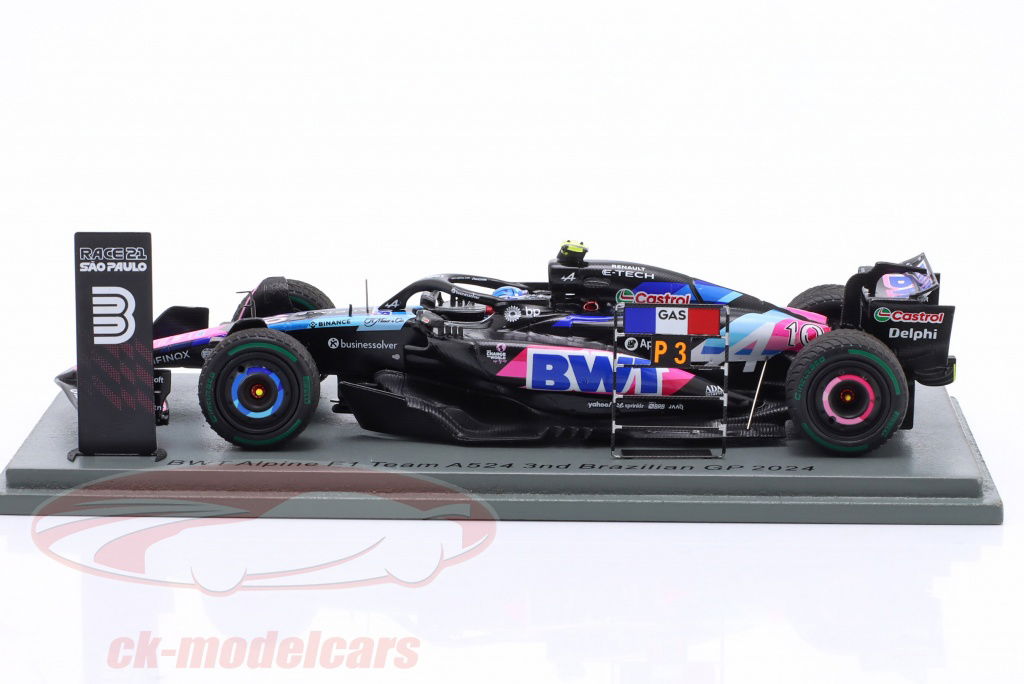 Spark 1:43 Pierre Gasly Alpine A524 #10 3rd Brazil GP