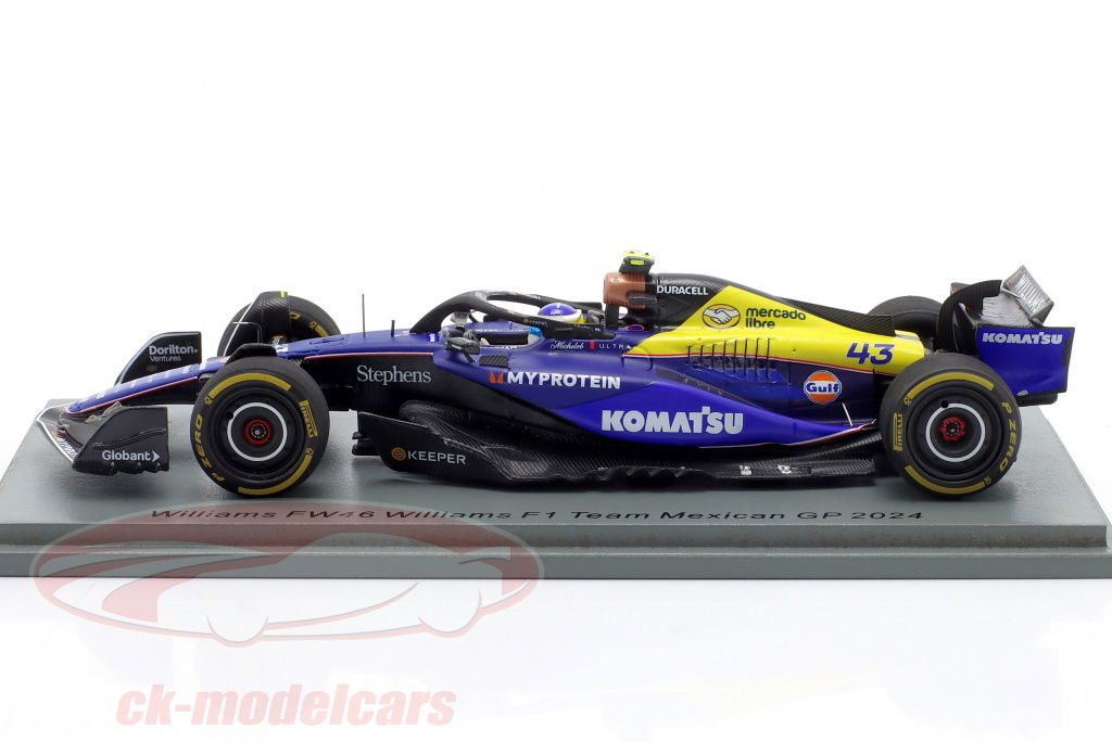 Spark 1:43 Franco Colapinto Williams FW46 #43 Mexico GP