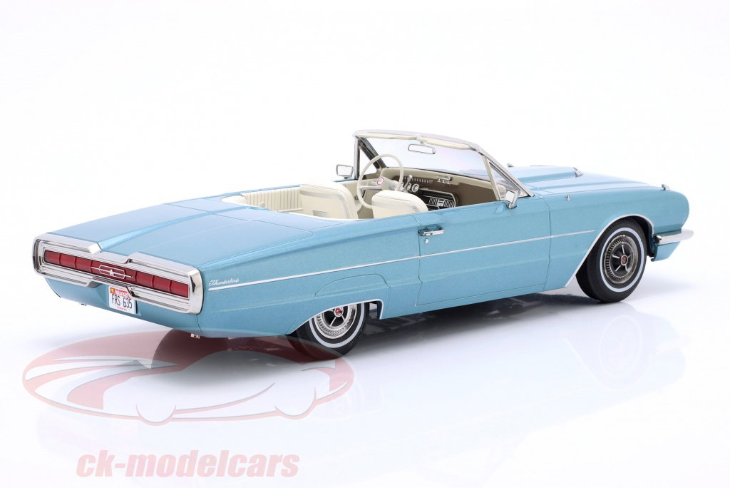 1:18 FORD THUNDERBIRD 1955 Americain PLATINUM MAJORETTE AVEC