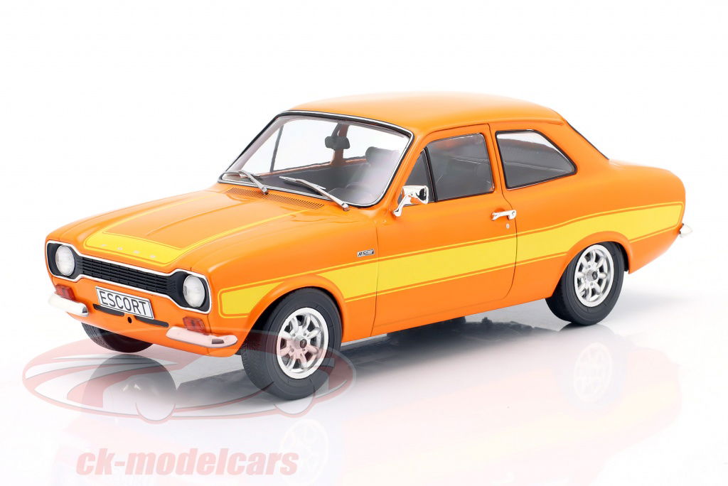 modelcargroup-1-18-ford-escort-mk-i-rs-2000-anno-di-costruzione-1973-arancia-giallo-modelcar-group-mcg18253mcw/