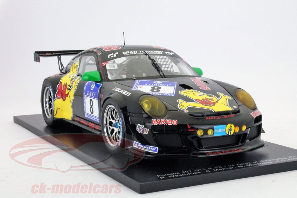 Spark 1:18 ポルシェ911 GT3 R＃8ハリボー24時間ニュルブルク