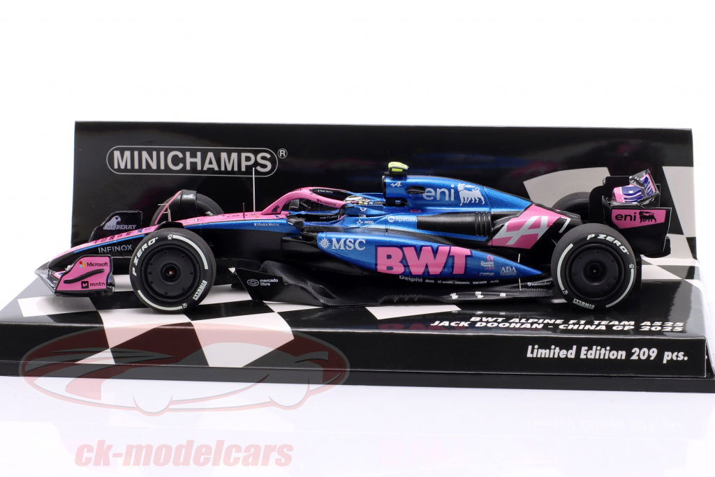 Minichamps 1:43 Jack Doohan Alpine A525 #7 Chinese GP Formula 1