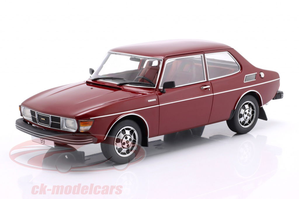 modelcargroup-1-18-saab-99-ems-year-of-construction-1977-dark-red-modelcar-group-mcg18441/