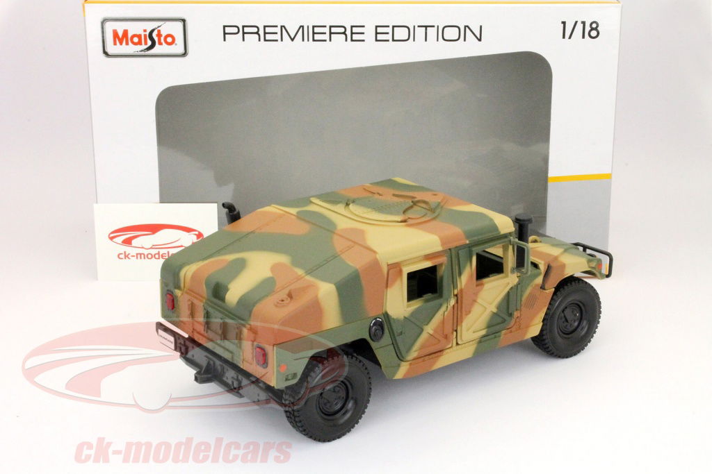 Maisto 1:18 Hummer Humvee Military camouflage 36874 model