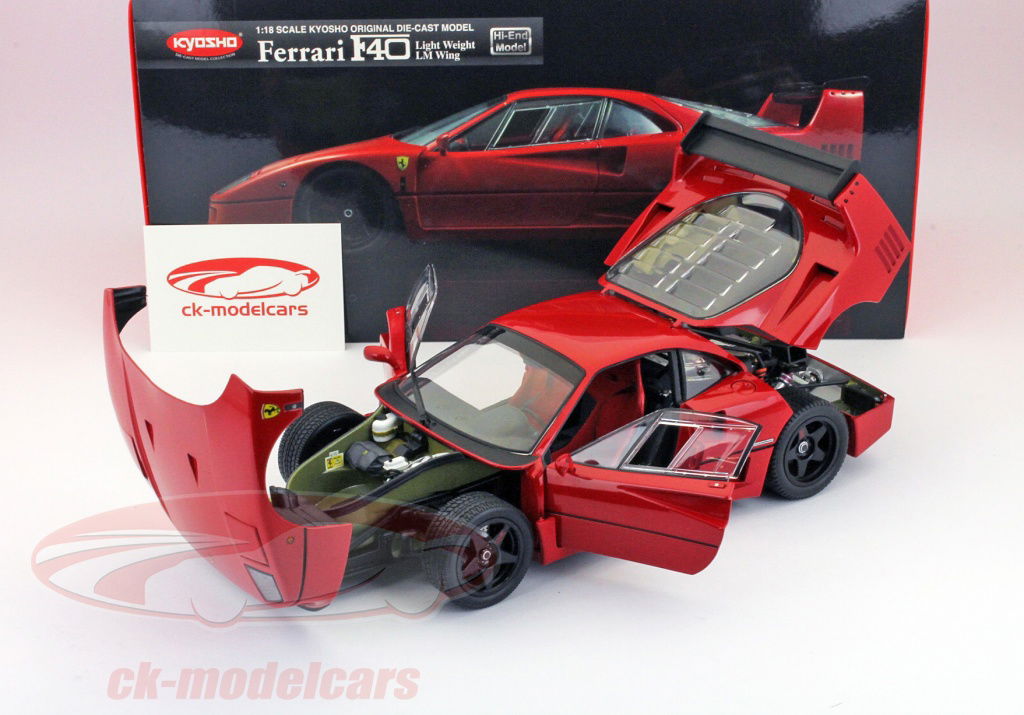 最新版 京商 1/18 フェラーリ F40 赤 08416R Amazon | 京商オリジナル 1/18 フェラーリ F40 レッド 完成品