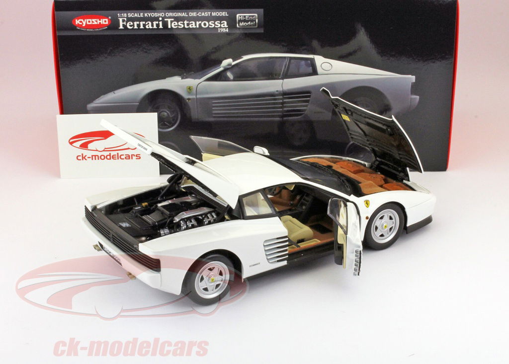 Kyosho 1:18 Ferrari Testarossa Year 1984 white 08424W model