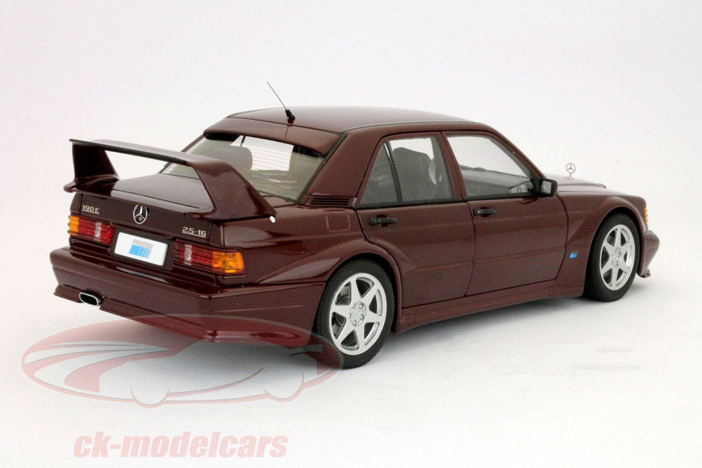 オートアート　メルセデスベンツ　 190E 2.5-16 エボリューション2 AUTOart 1:18 メルセデスベンツ190E 2.5-16V EVO2年1989の濃い分