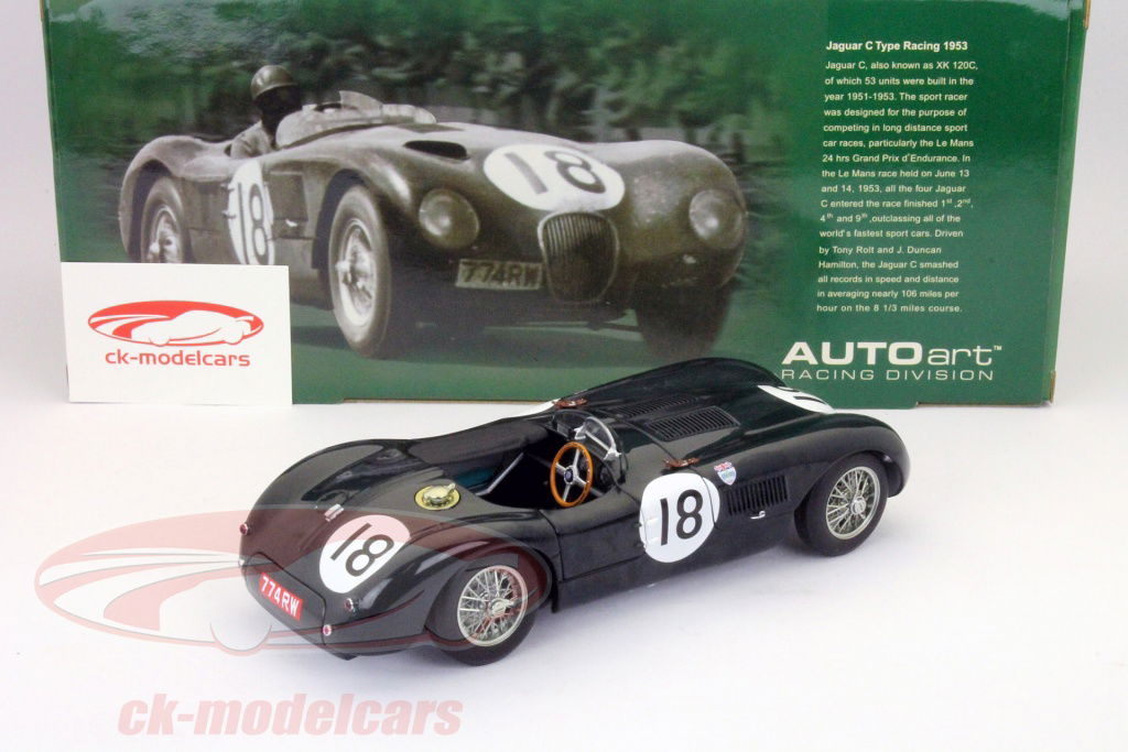 AUTOart 1:18 Jaguar Type C #18 Winner 24h LeMans 1953 Rolt