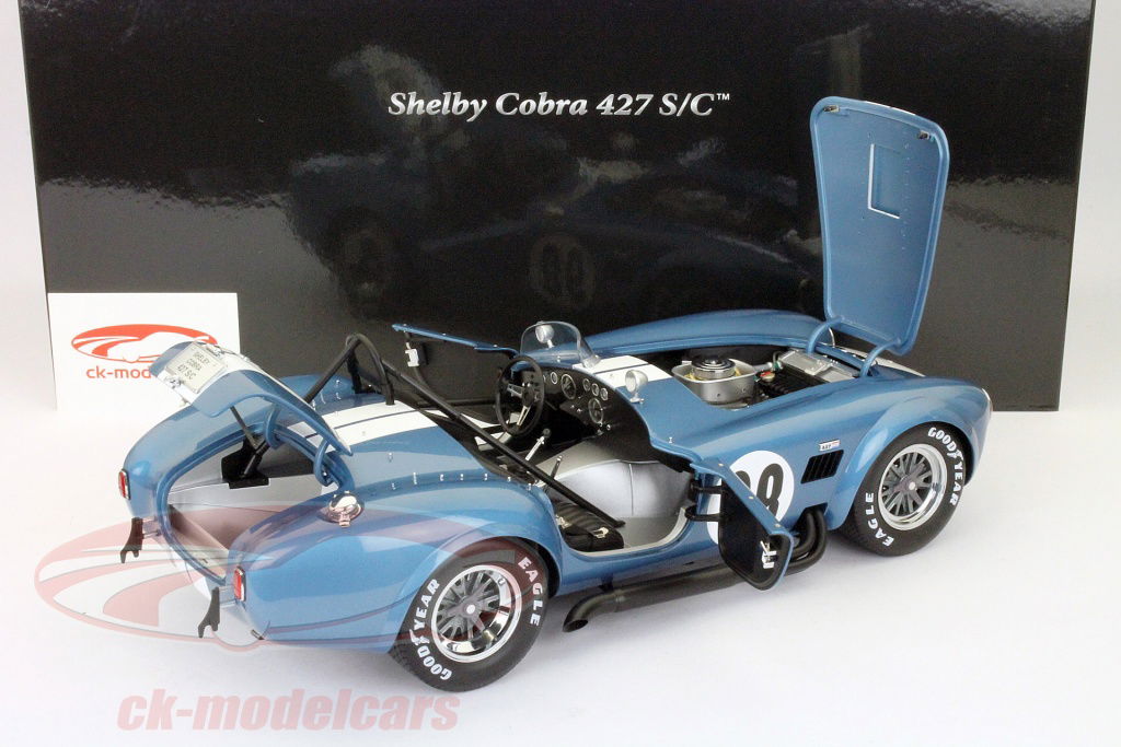 18/1ミニカー シェルビー・コブラ 青/白ストライプ Kyosho 1:12 白のストライプとのシェルビーコブラ427 S / C＃98
